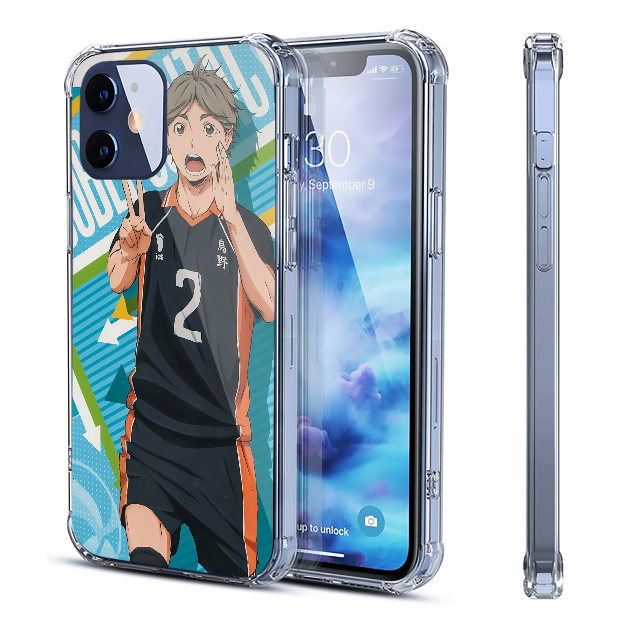 （画像用） ハイキュー!! Haikyu!! 【iPhone 12シリーズ対応】透明スマホケース（クリアソフトケース）